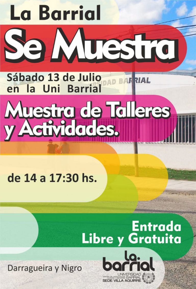 Se llevará a cabo una nueva edición de “La Barrial se Muestra ...